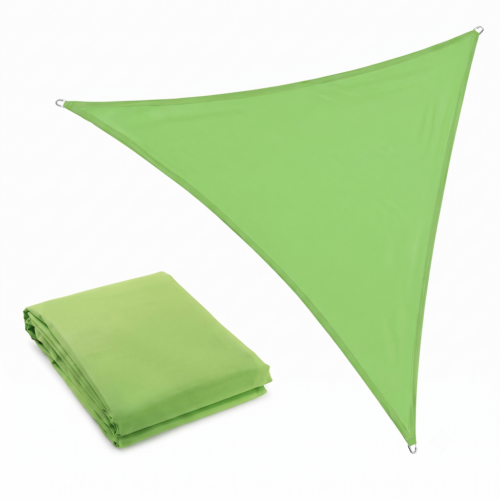 Voile d'ombrage triangulaire vert clair