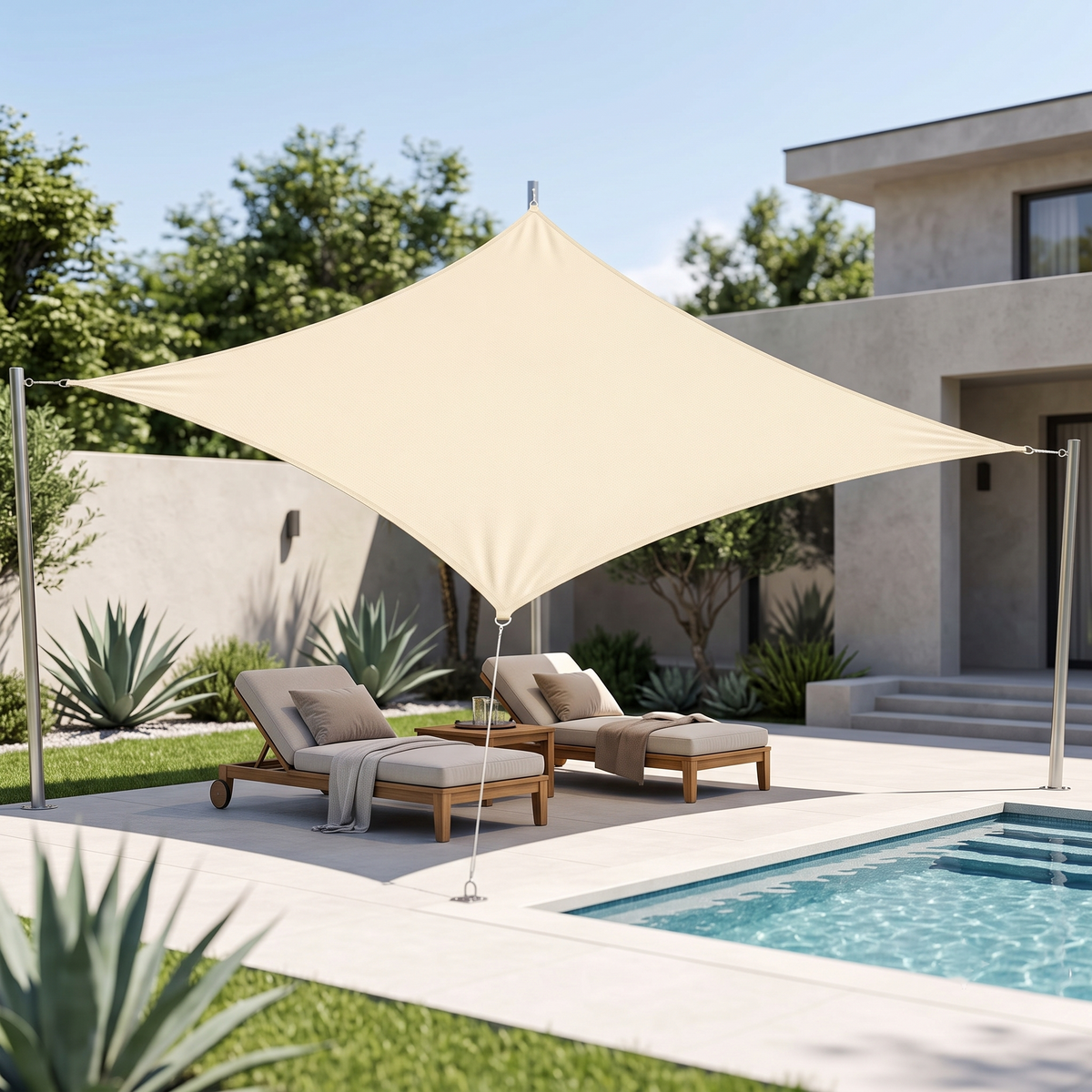 Voile d'ombrage rectangulaire
