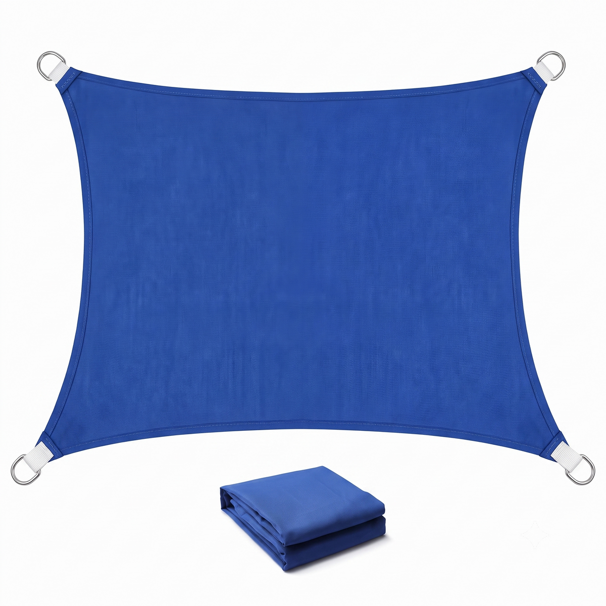 Voile d'ombrage rectangulaire bleue