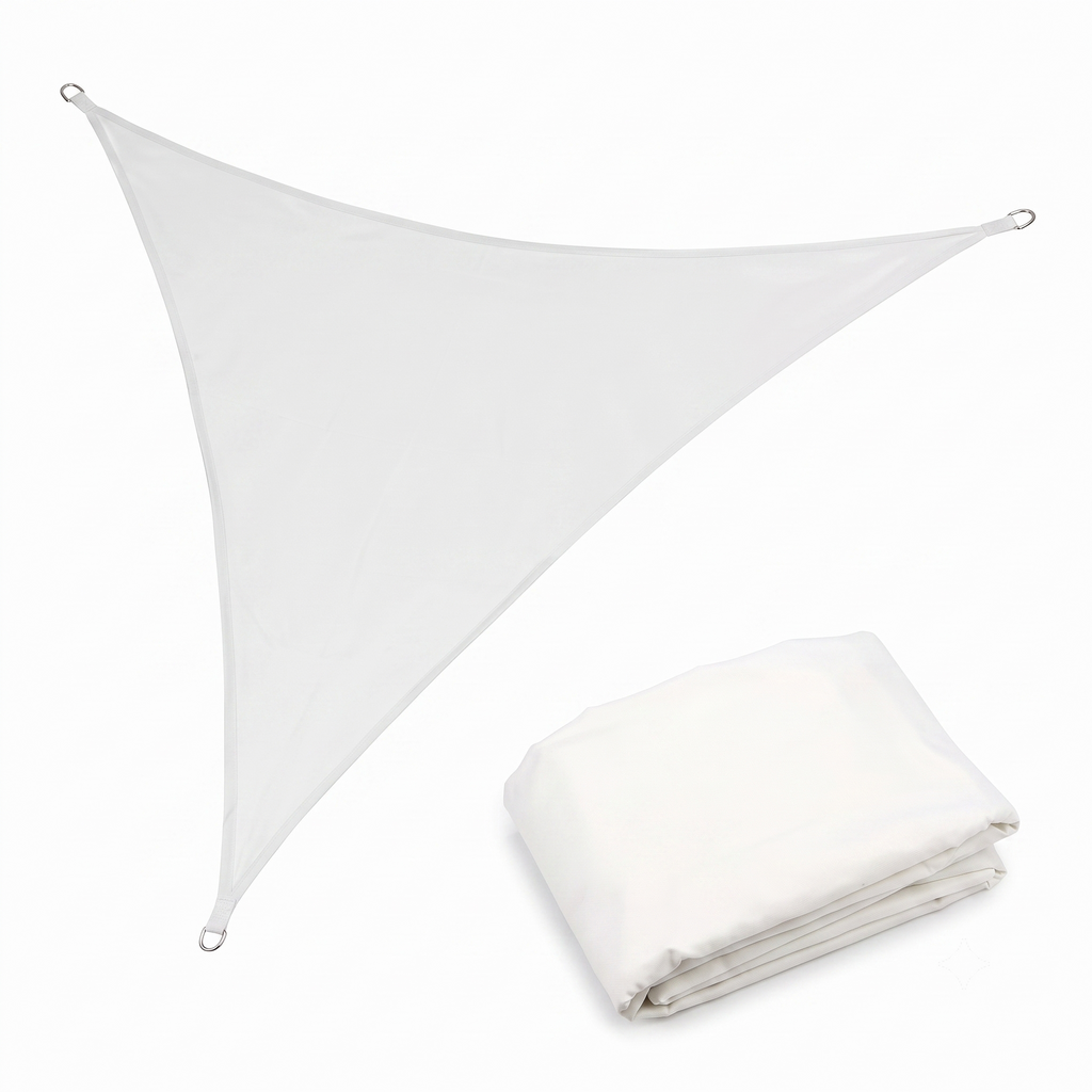 Voile d'ombrage triangulaire blanc