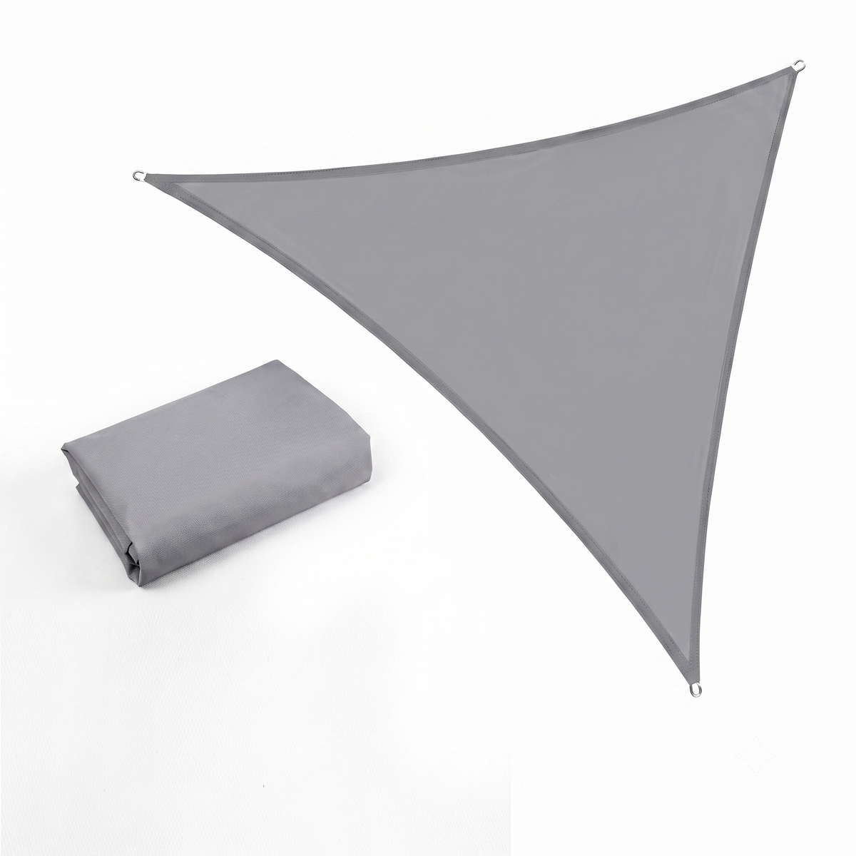 Voile d'ombrage triangulaire gris