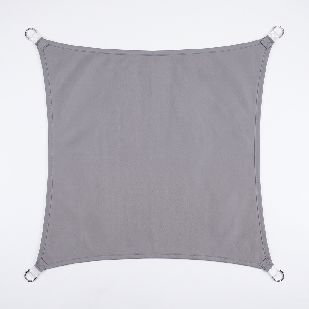 Voile d'ombrage rectangulaire gris